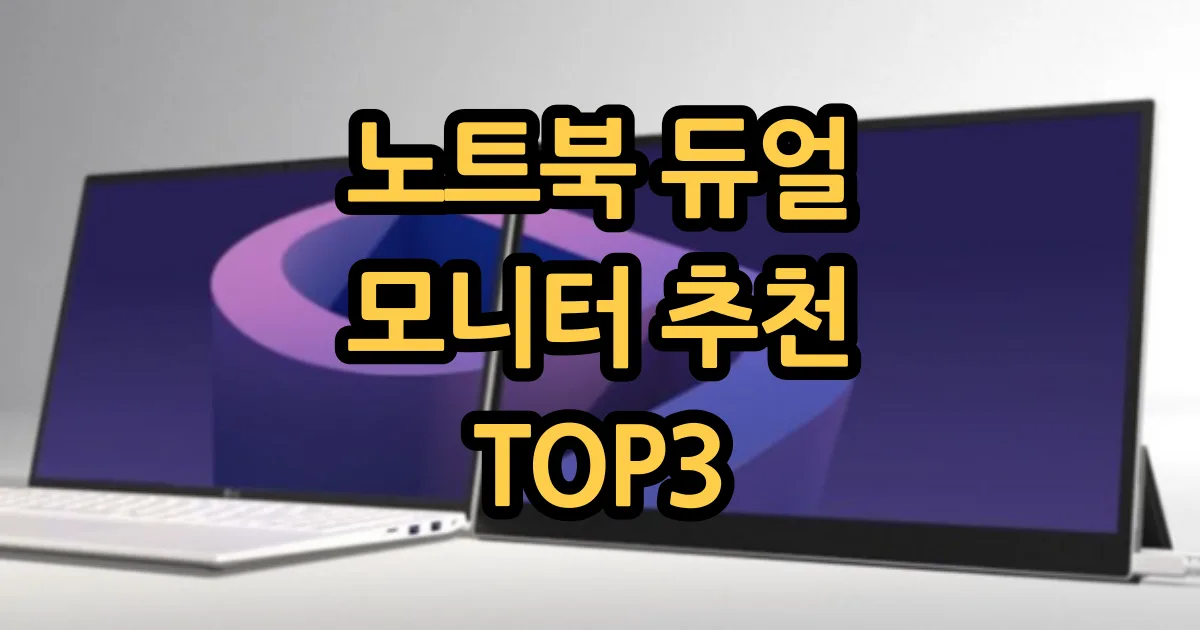 노트북 듀얼 모니터 추천 TOP3 할인, 리뷰 정보